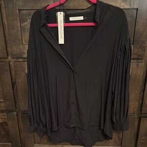 Mustard Seed Black Blouse for Women